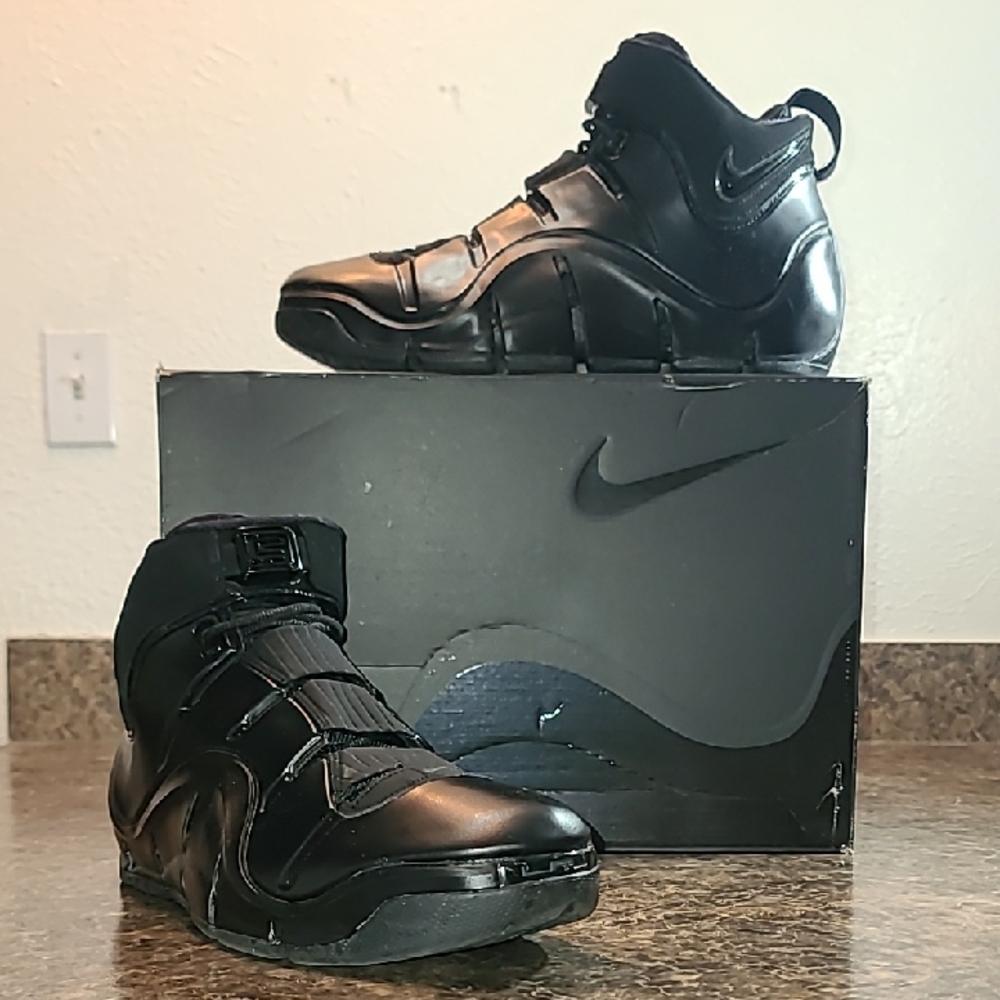 Nike Zoom Air Foamposite Retro Lebron 4 Black Anthracite 2023 FJ1597-001 Size 13